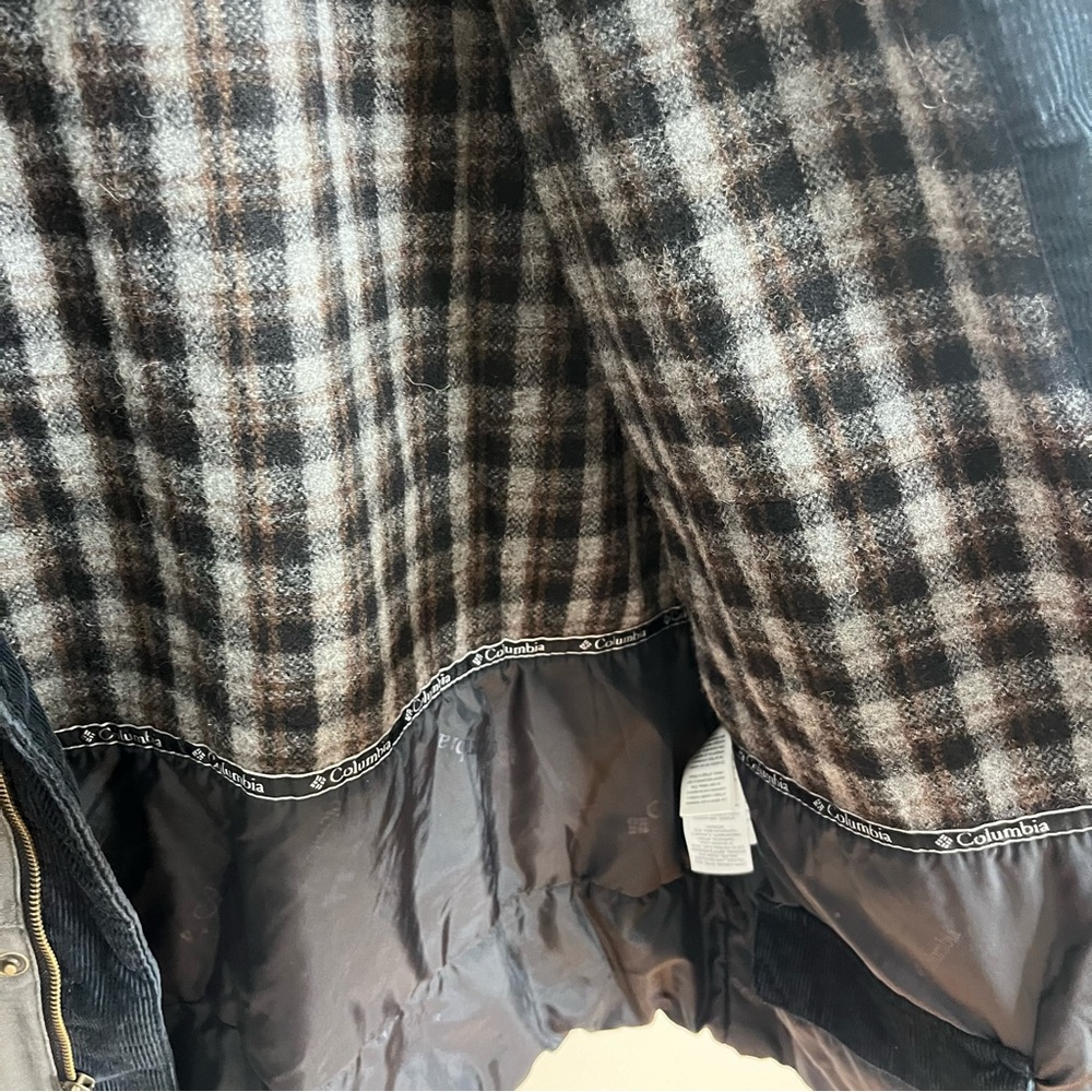 Columbia Size XL Men's Barn Coat Insulated Corduroy Collar Denim Chore Grey - Picture 5 of 9